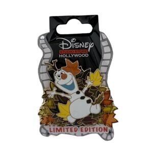 Disney Studio Store Hollywood Olaf Frozen LE 400 Pin Snowman Fall Leaves NWT‎